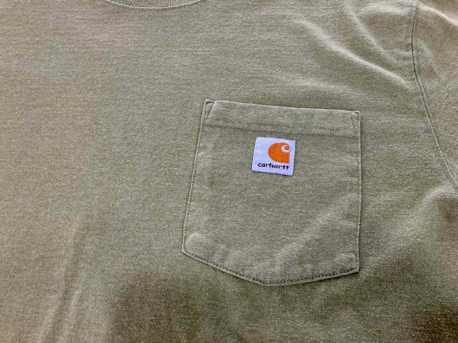 Carhartt Men’s T-Shirt Regular Fit Cotton Blended Short Sleeve Pocket Tee Olive