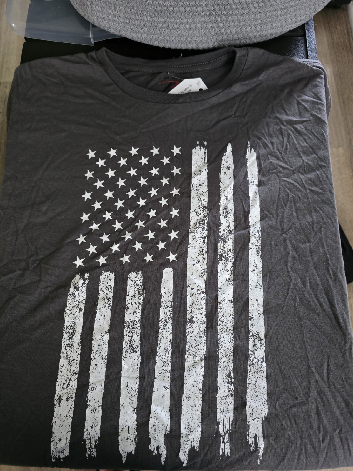 Rothco Men’s Athletic Fit Distressed US Flag T-Shirt
