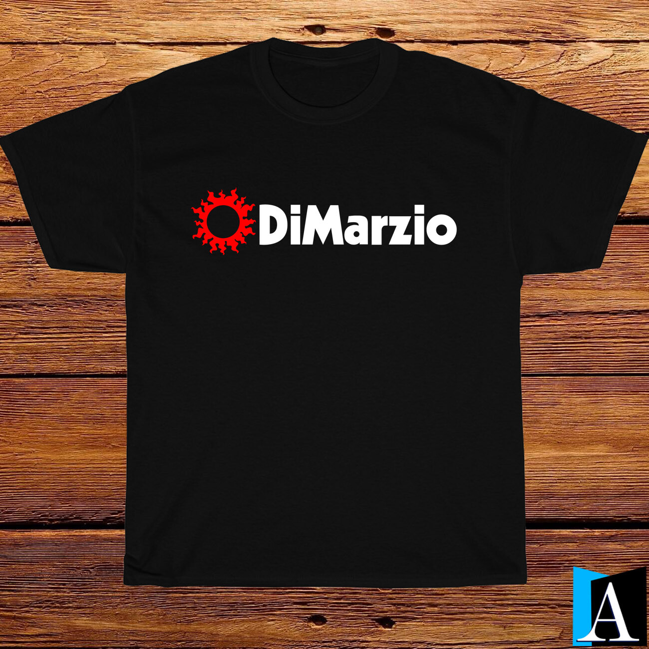 New Shirt DiMarzio Guitars Company Logo Black/ Grey/ White/ Navy T-Shirt S-5XL