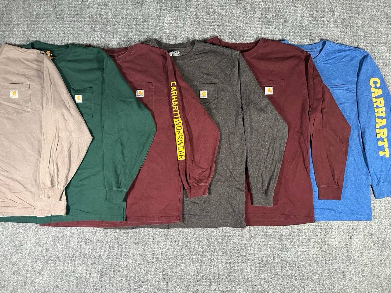 Carhartt Pocket Tee Bundle Lot of 12 Size XL Workwear T Shirts USA Mix