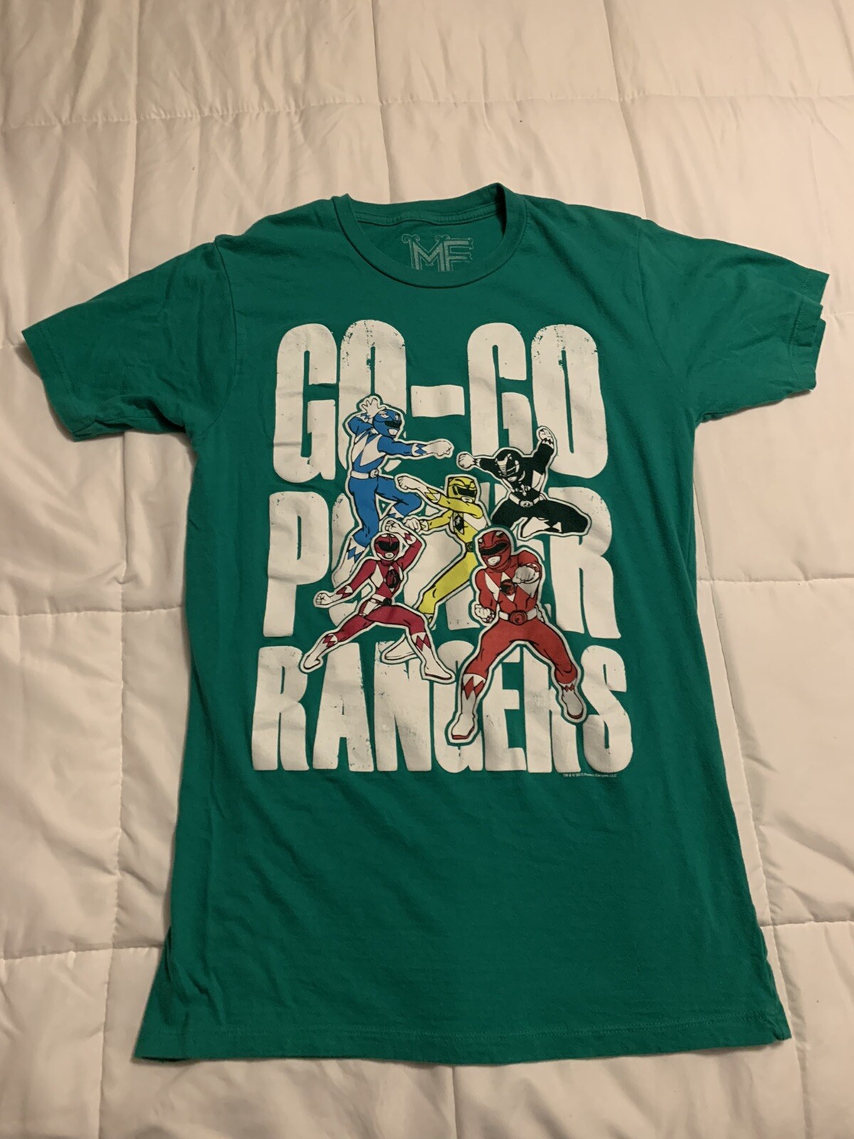Green Go Go Power Rangers Shirt Small Red Pink Black Blue Cartoon Megazord