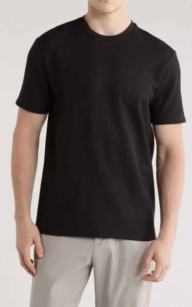 New With Tag! Calvin Klein Men’s Micro Waffle T-Shirt,Black,Blue, Tan