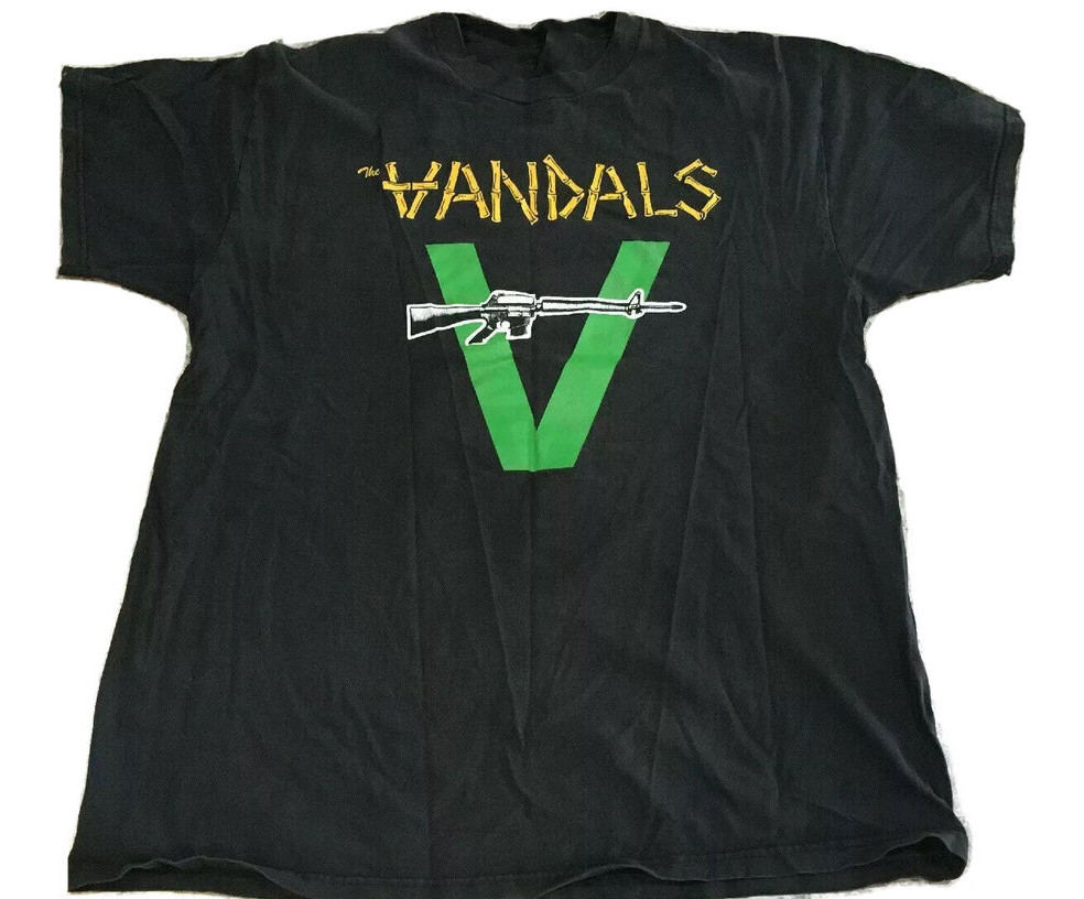 The Vandals Band Music Black T-Shirt Cotton All Size VK153