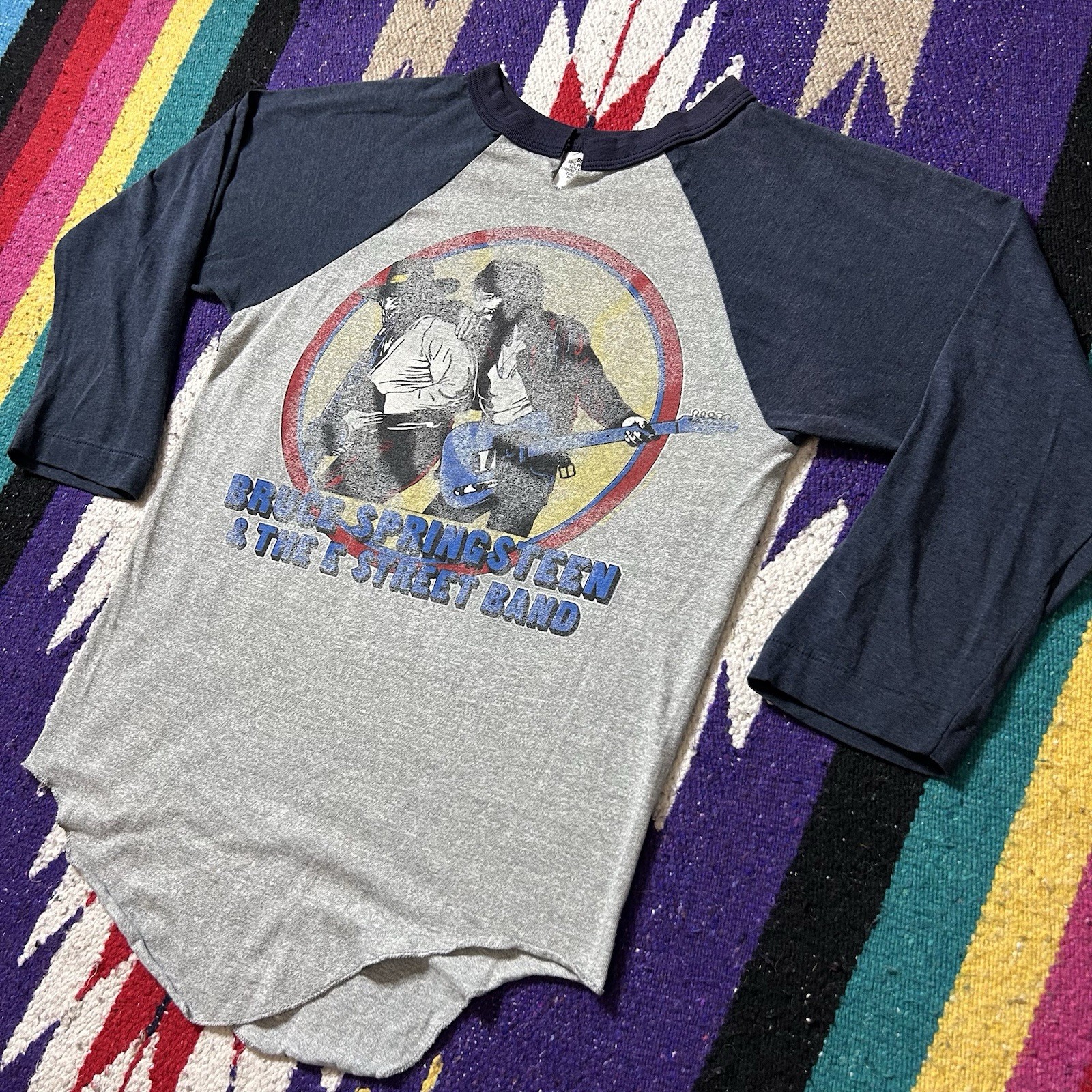 Vintage 80s Bruce Springsteen E Street Band World Your 1981 Raglan T Shirt Small