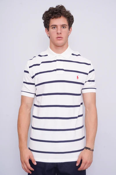 Polo Ralph Lauren Classic Fit Soft Cotton Polo Shirt in White M