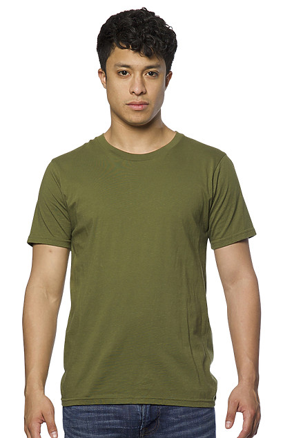 Blank Made in USA Hemp/ Organic Cotton T-Shirt Herb Green