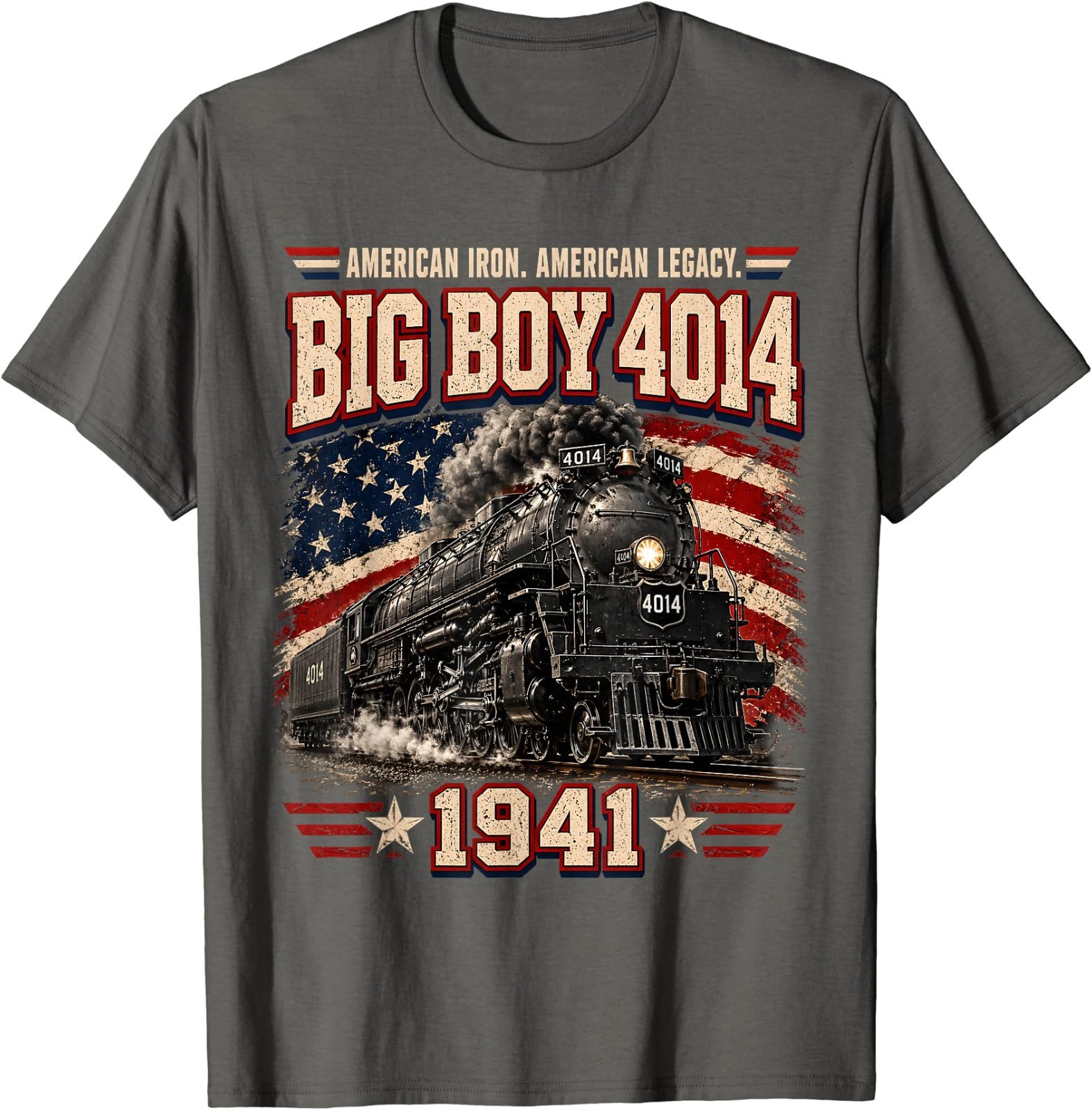 Big Boy 4014 Vintage Steam Locomotive Railroad Train Engine T-Shirt