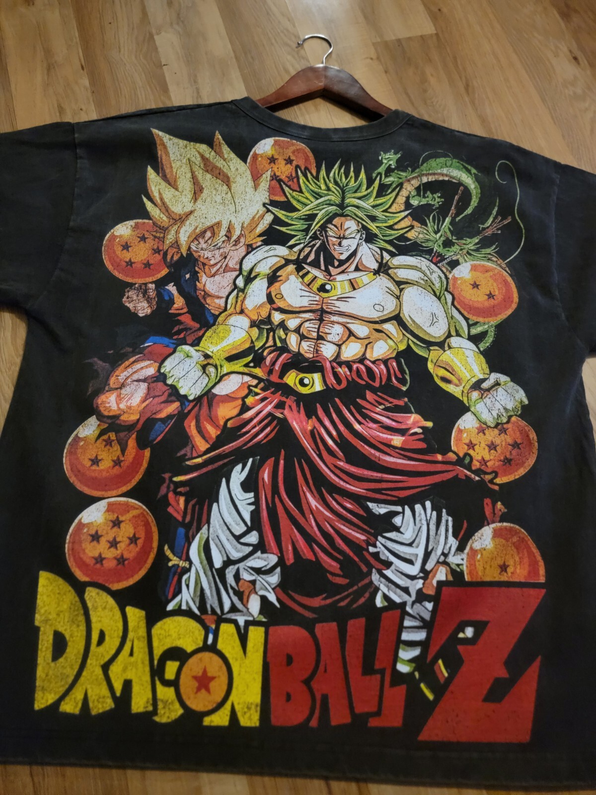 DRAGON BALL Z BROLLY ON A SHAKA HEAVYWEIGHT GARMET DYED T SHIRT “MODERN”