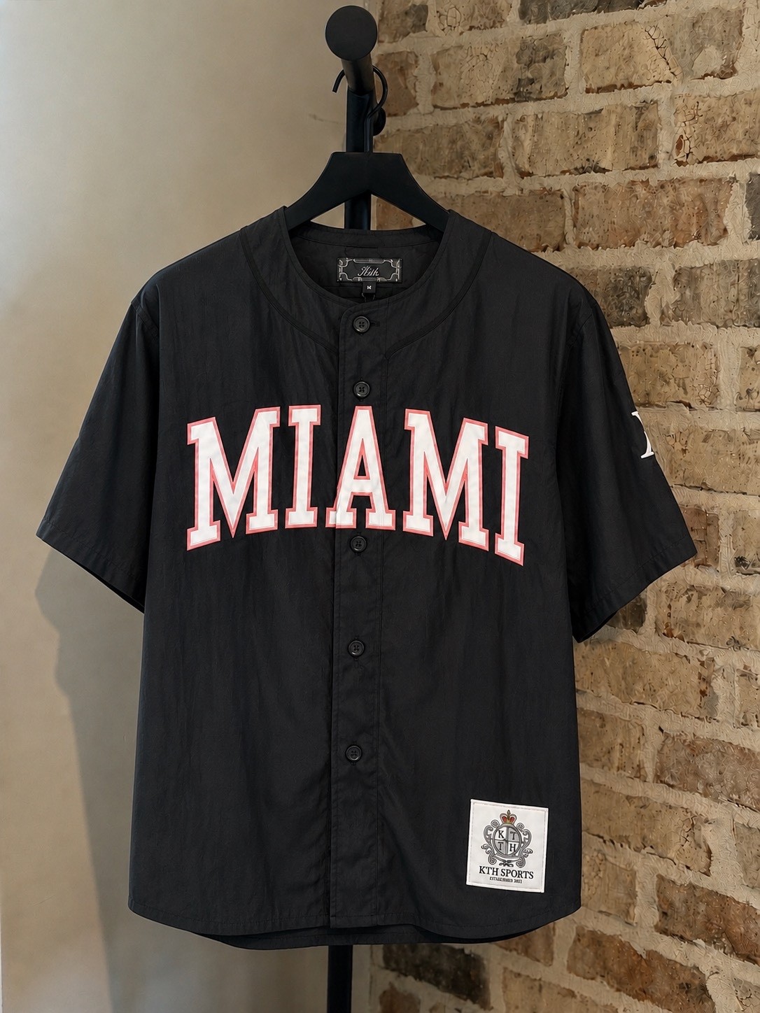 🦩EXCLUSIVE🦩 Kith Miami Willis Baseball Jersey | Black | XS-2XL | IN STOCK