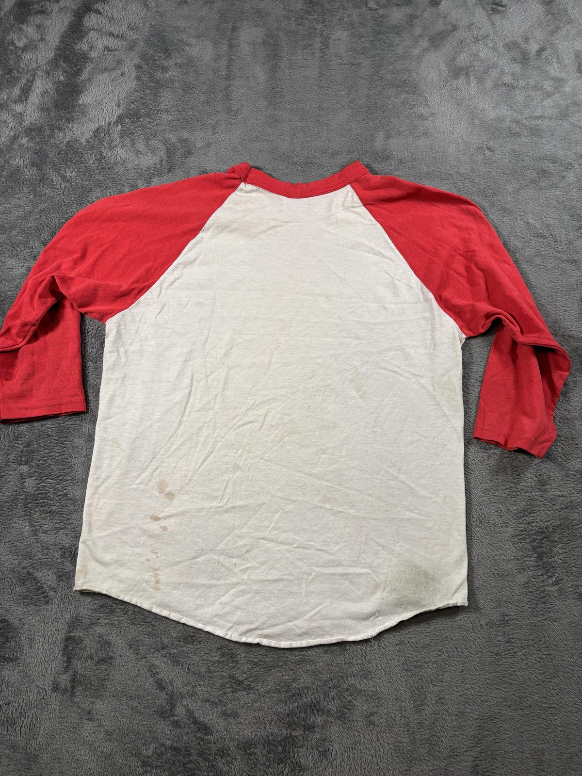 Vintage Augusta Raglan Shirt Sportswear Mens Medium Red 3/4 Sleeve 70s USA