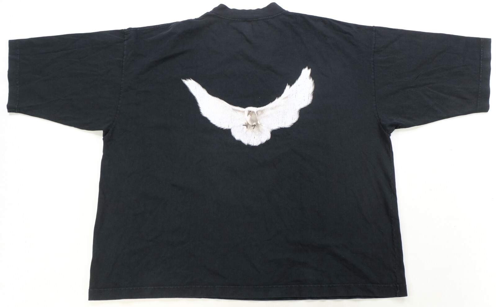 Rare YZY x GAP Yeezy Engineered by Balenciaga Dove 3/4 Sleeve T Shirt Black SZ L