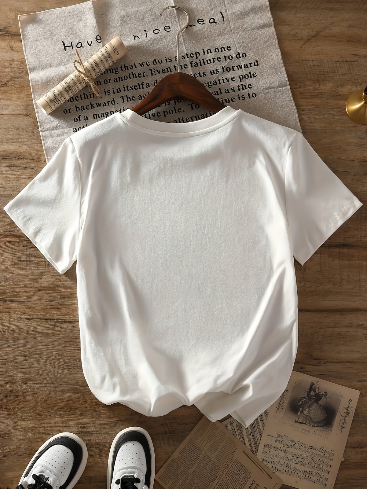 Women Love Print T-shirt Short Sleeve Crew Neck Casual Top Summer Women’s Shirt√