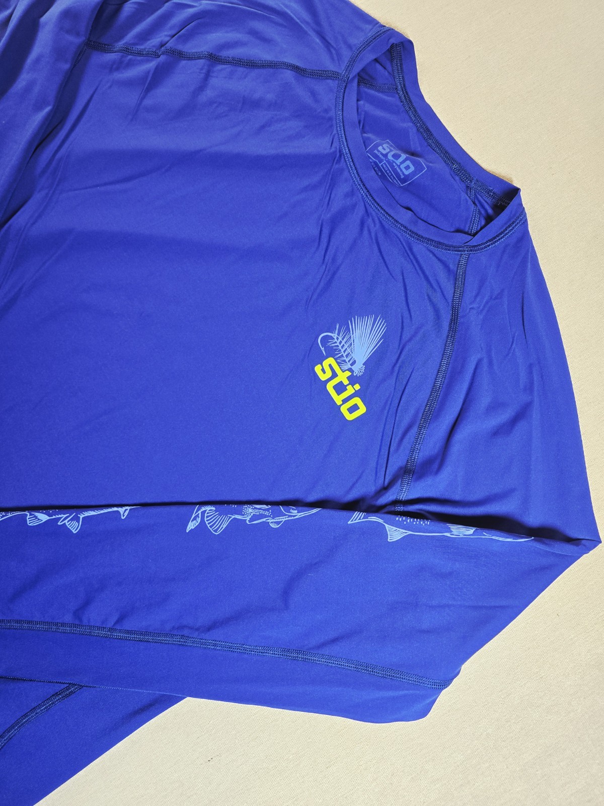Stio Hylas Crew Mens Performance Shirt UPF50 Long Sleeve Lightweight Stretch L
