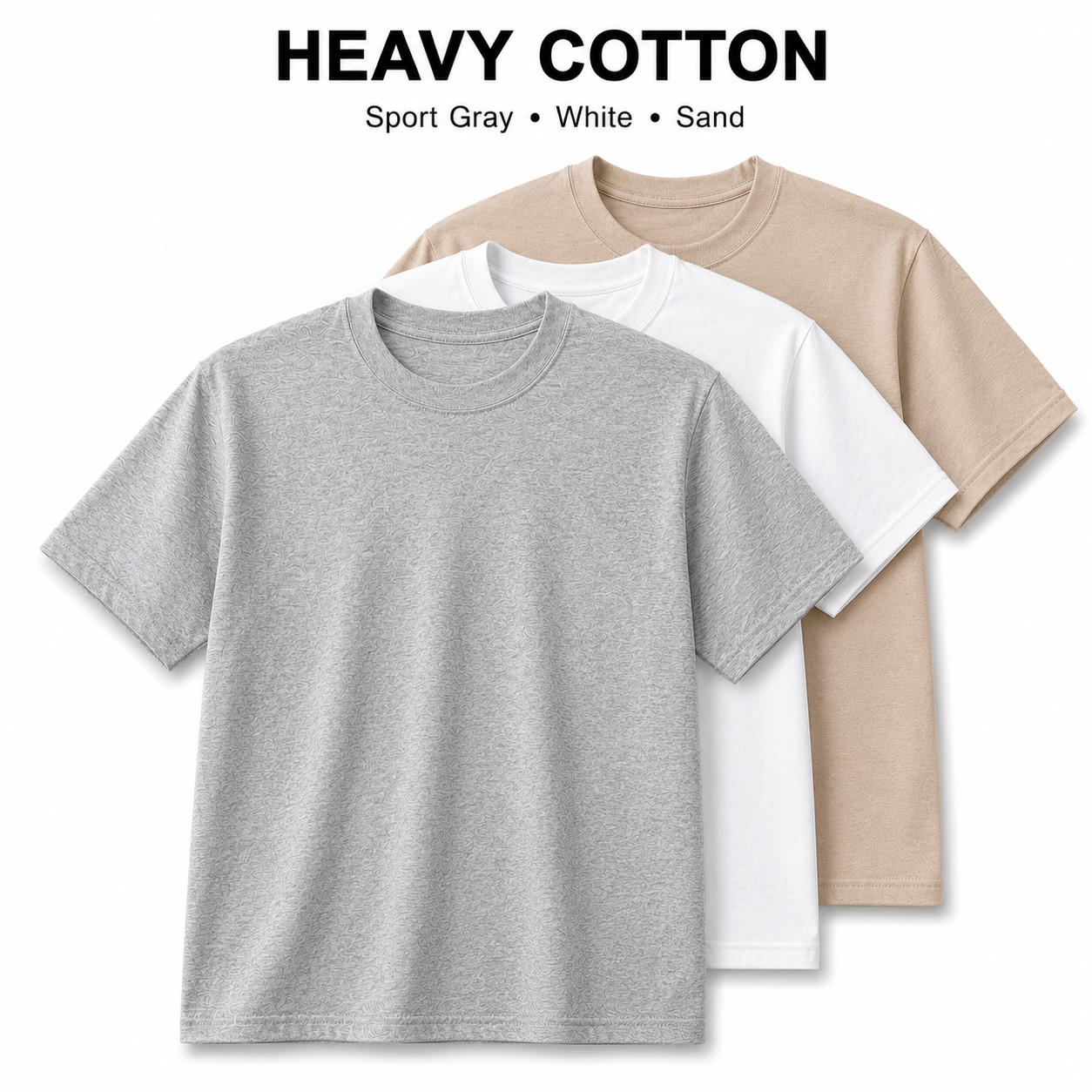 Gildan Heavy Cotton 5000 T-Shirt 3 & 5 Pack Men’s Fashion Color Cotton Tee S-5XL