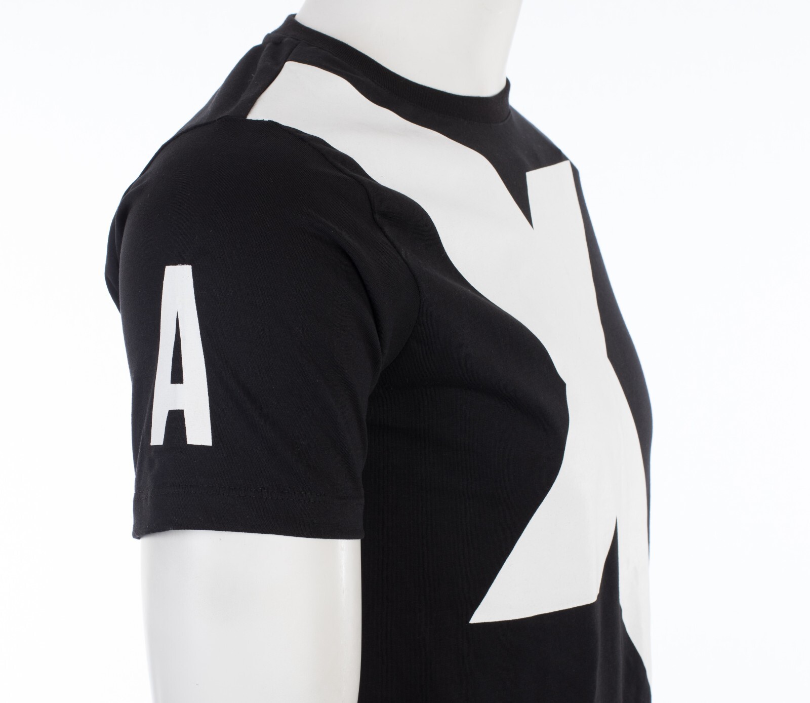 ARMANI EXCHANGE Black X LOGO Short Sleeve Slim Fit Designer Graphic T-shirt NWT