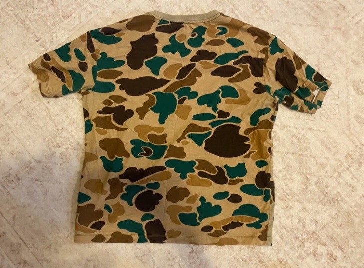 The North Face Camo Logo Crew Neck Short Sleeve Cotton Knit T-Shirt M