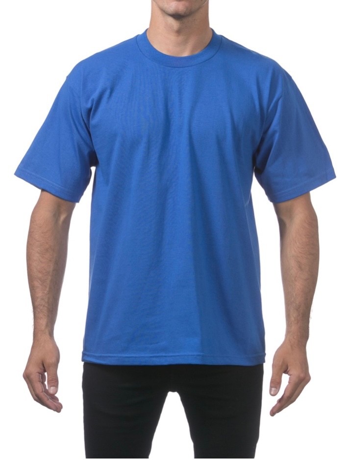 PROCLUB MENS HEAVYWEIGHT SHORT SLEEVE T SHIRTS PRO CLUB CASUAL COTTON TEE SHIRT