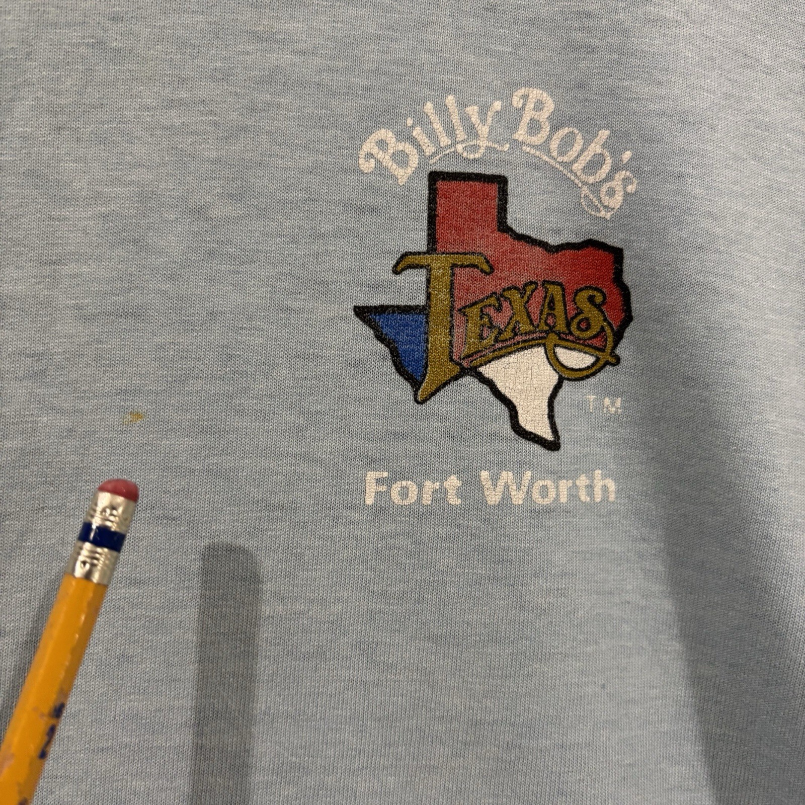 Vintage Billy Bob’s T Shirt Men’s Large Screen Stars Best Ft Worth Concert Blue
