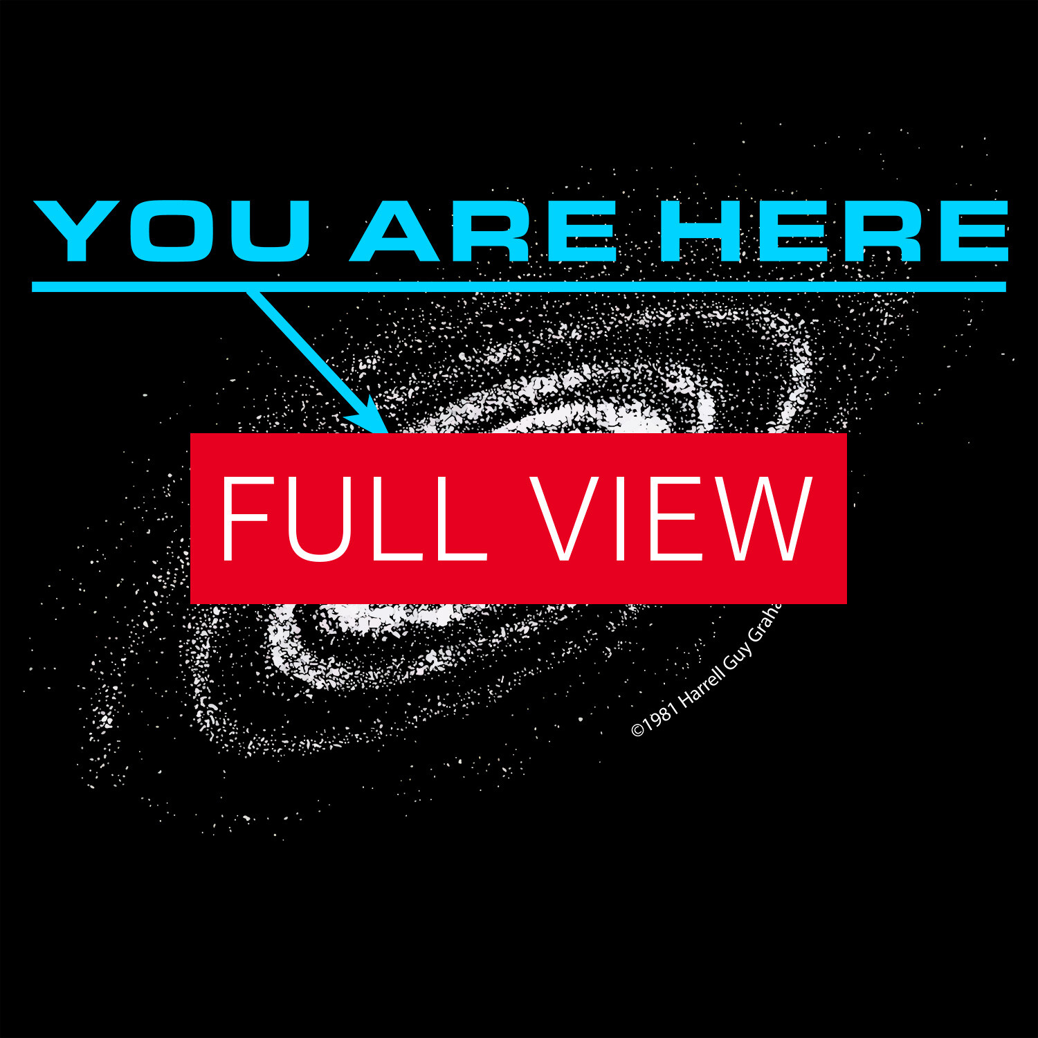You are here: Milky Way galaxy map — Short-Sleeve Unisex T-Shirt, space t-shirt