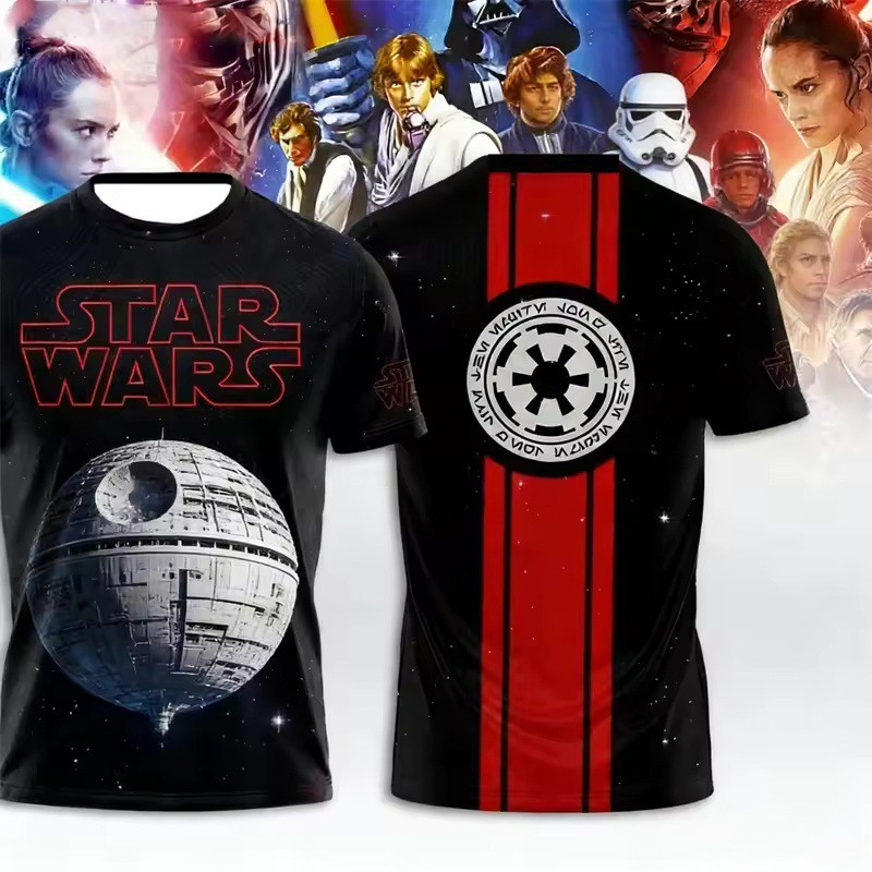 Star Wars Day Death Star Galaxy’s Edge Father’s Day Gift Tshirt 3D Printed