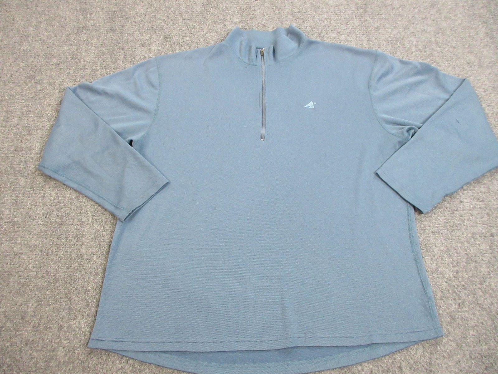 Eastern Mountain Sports Pullover Mens XL Blue Techwick Quarter Zip Hiking Shirt