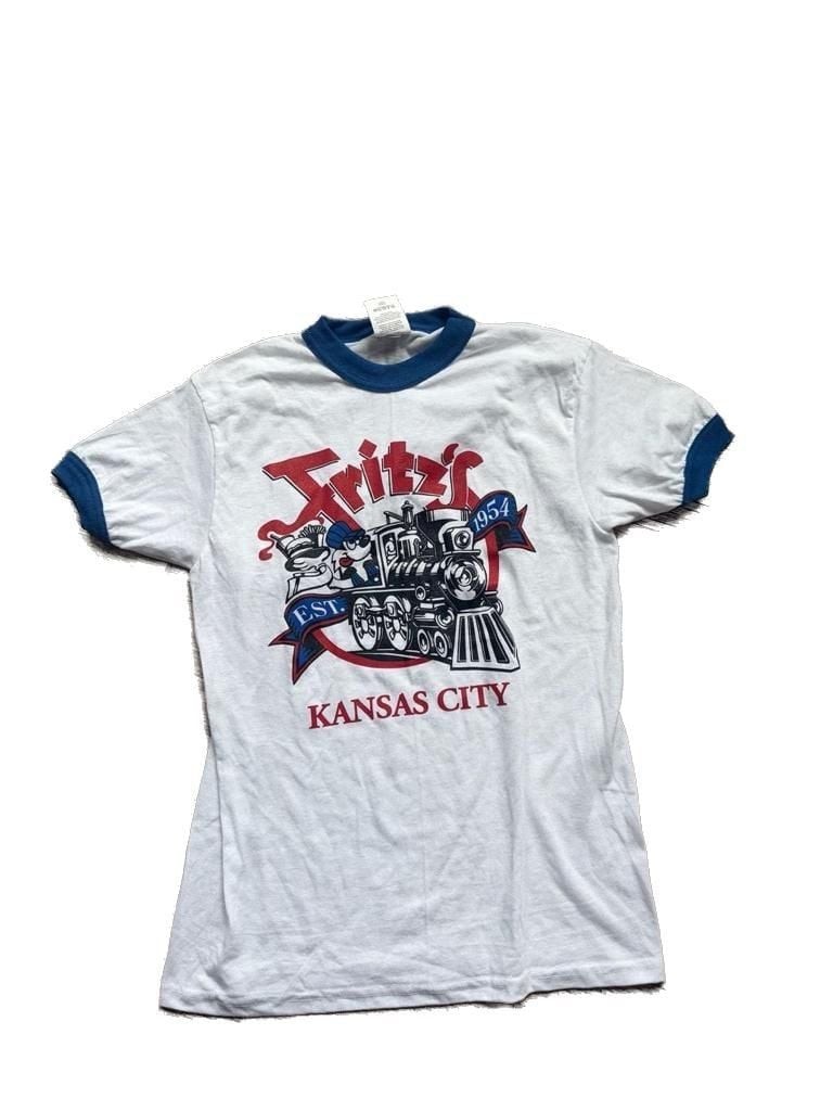 Augusta Sportswear Fritz’s Railroad Restaurant Kansas City Youth Ringer T-Shirt