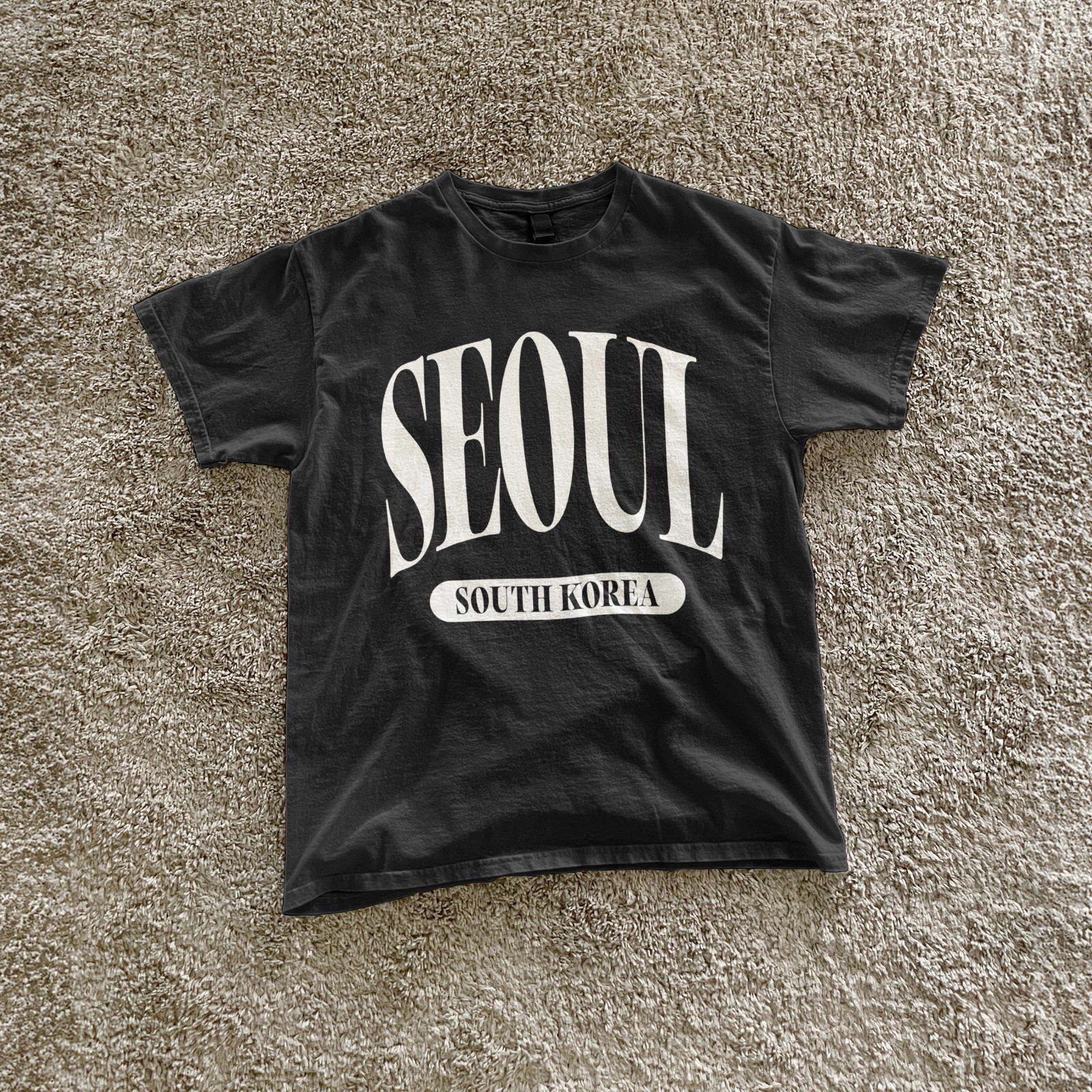 Seoul South Korea vintage city souvenir classic tee travel
