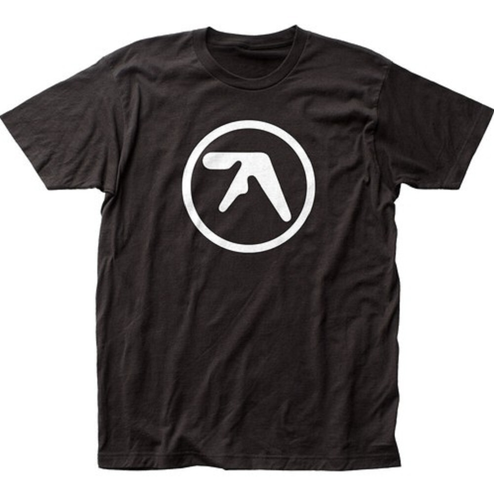 Aphex Twin logo t-shirt, IDM electronic music tee, black graphic shirt