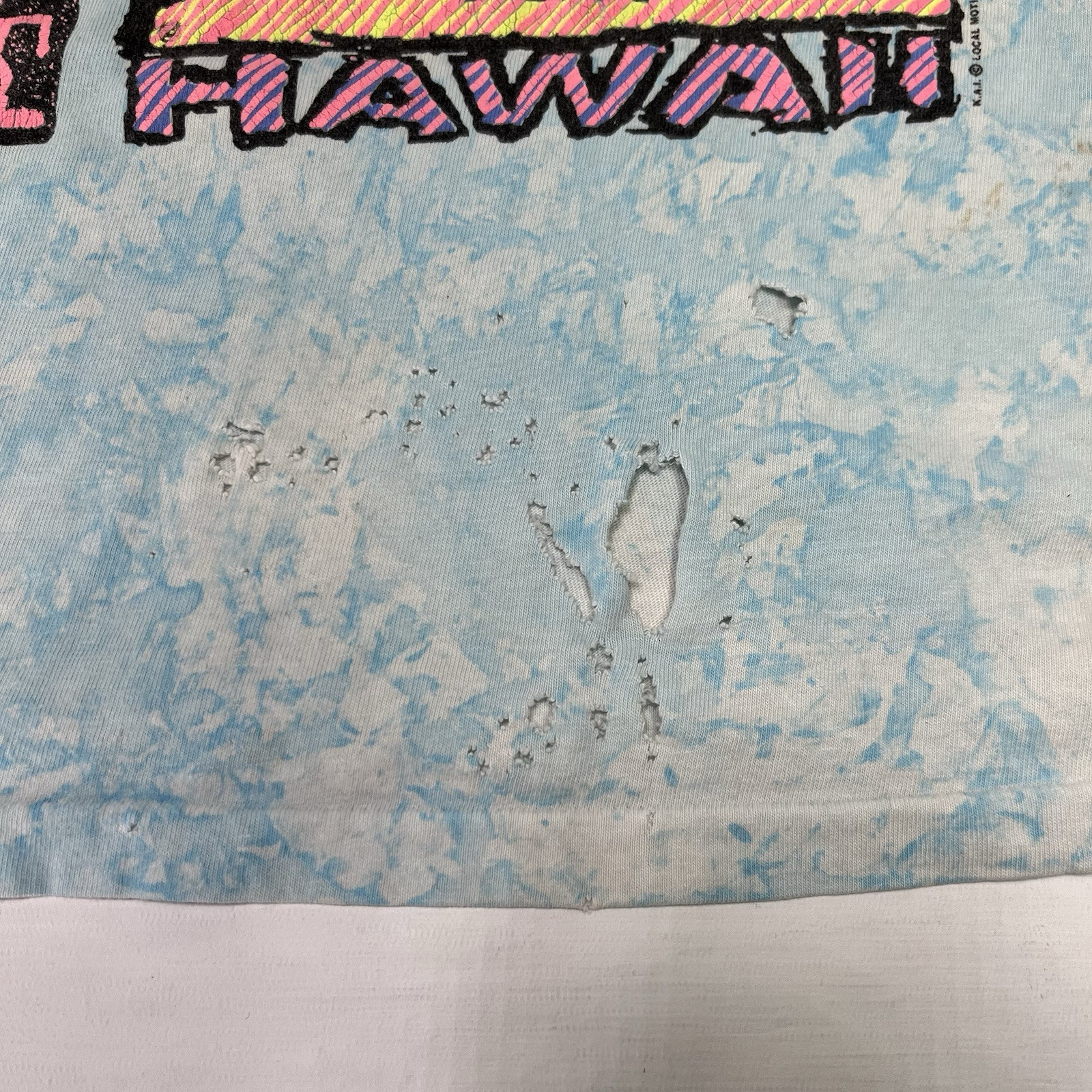 Vintage 80s/90s Local Motion Hawaii Surf Tie Die Graphic Print USA – Size Large