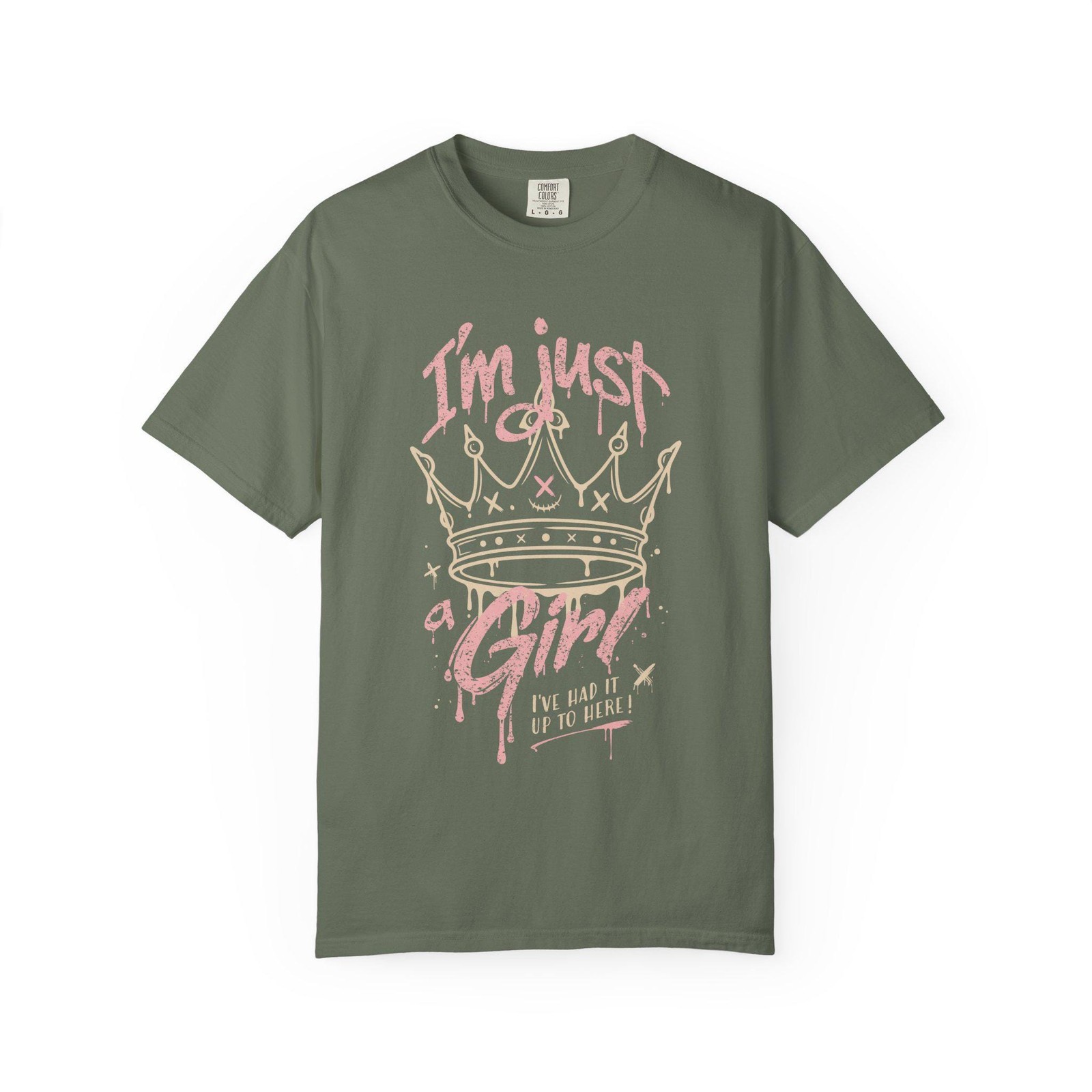 Im Just a Girl 90s Rock Graphic T-Shirt Vintage Distressed Band Tee