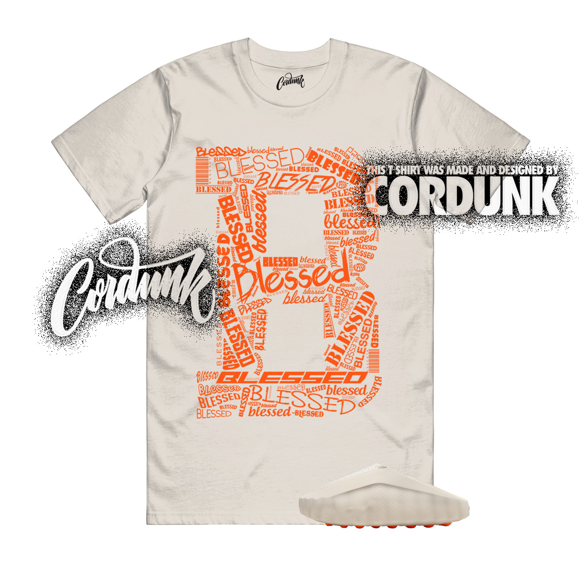 Mind 001 Slide Light Bone Hyper Crimson Buff Chrome T Shirt Match B BLS