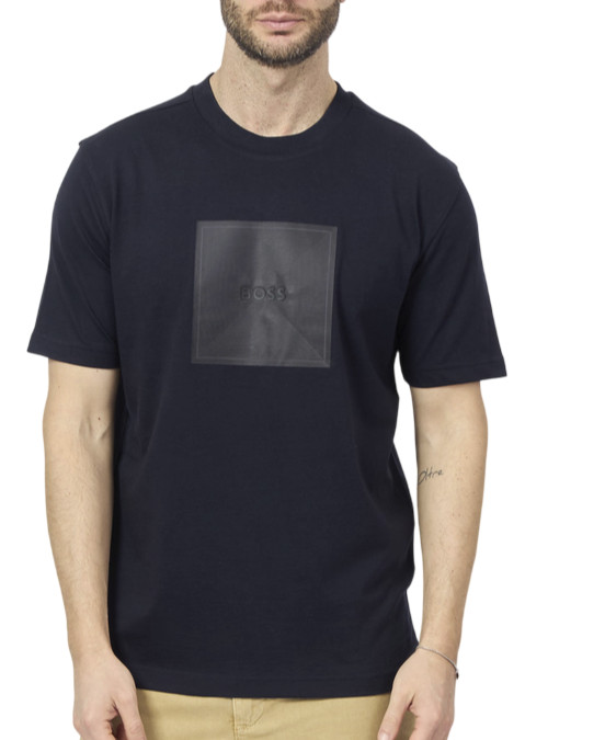 HUGO BOSS T-SHIRT MEN TEE LOGO RIB 50538096402
