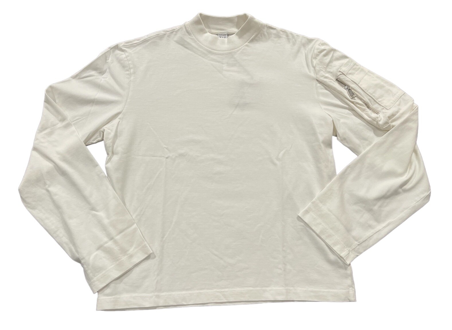 NEW Winnie New York Long Sleeve Mock Neck Shirt Cream Size Large L NWT