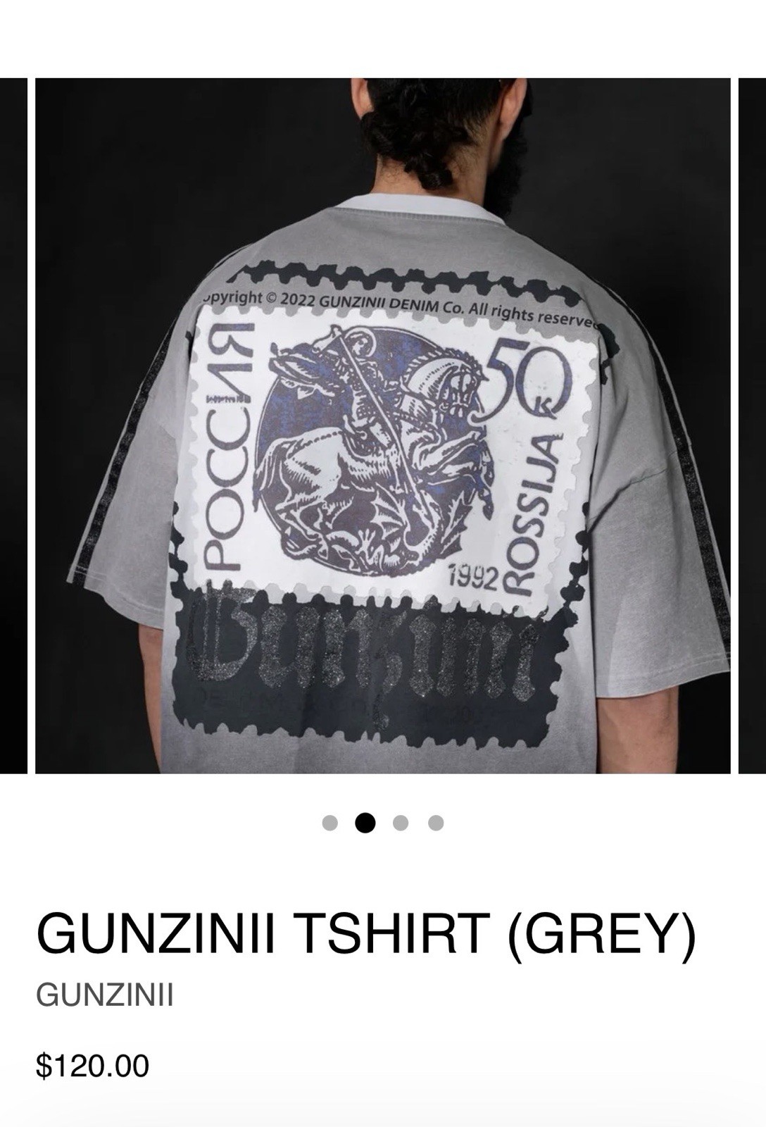 GUNZINII Boxy fit Short Sleeve T-Shirt Men OS XS