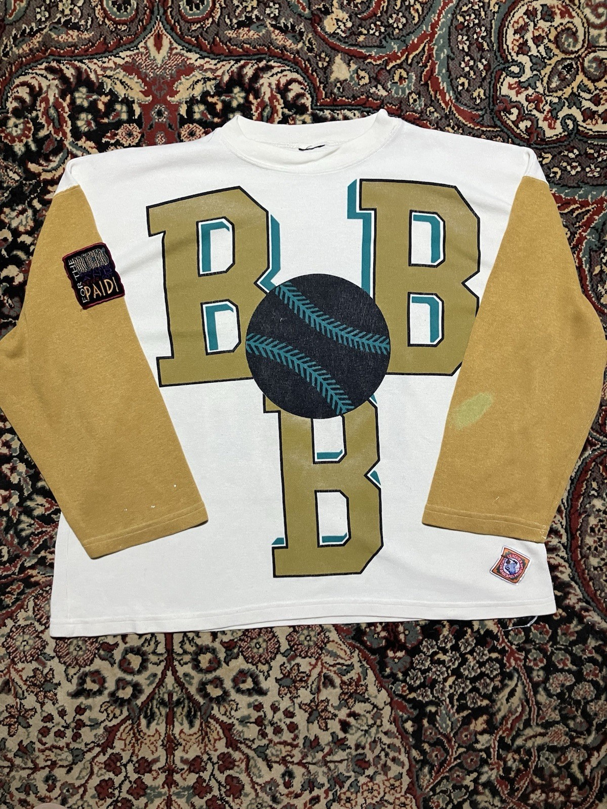 Vintage Birmingham Black Barons Baseball Ribbed Shirt Fits Like 2XL 26×28