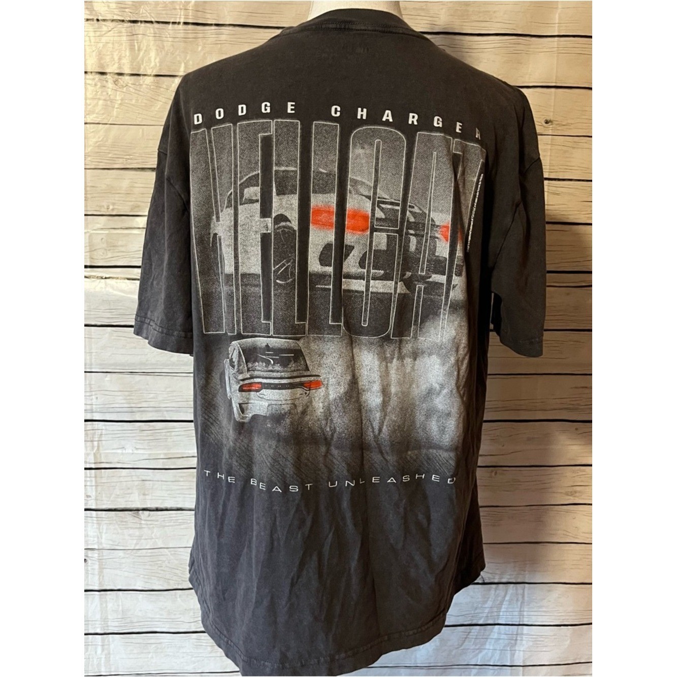 Hollister Charcoal Dodge Charger Hellcat Short Sleeve Graphic Tee