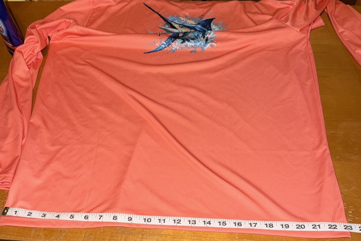 Fish N Vibe Outdoor Long Sleeve Shirt Men’s XL Orange100% Recycled Polyester NWT