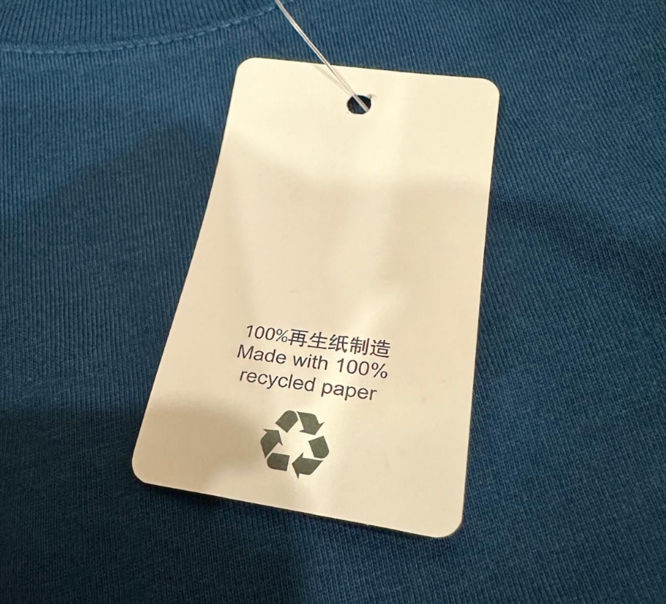 New Authentic Apple Unisex Long Sleeve T Shirt in Blue Store Employee Uniform