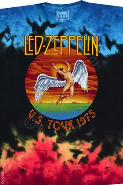 LED ZEPPELIN- ICARUS US TOUR 1975-TIE DYE T-SHIRT S,M,L,XL,XXL-3X,4X,5X,6X