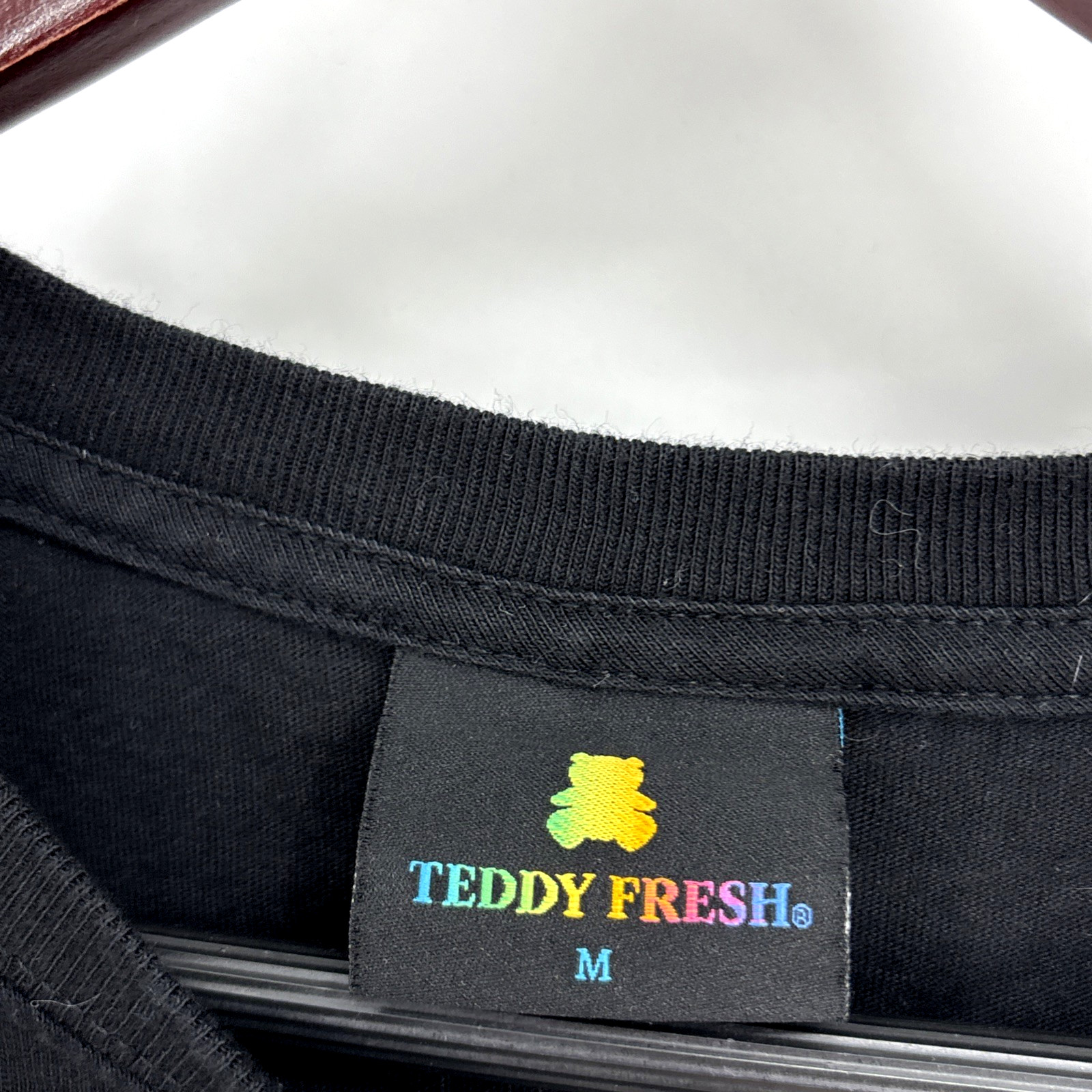 Teddy Fresh Shirt Mens Medium Black Grim Reaper Graphic Tee Mental Health Quote