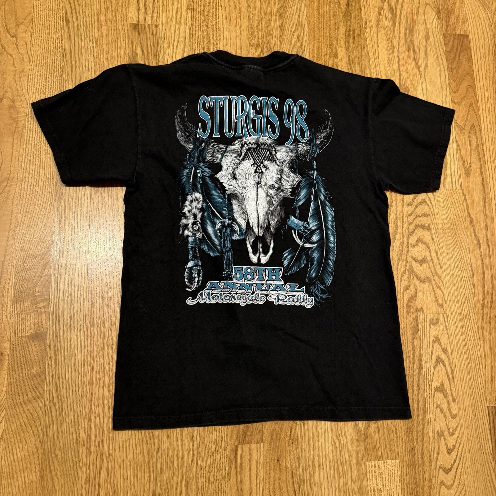 Vintage Sturgis 1998 58th Motorcycle Rally Wolf T Shirt Medium Biker 90s Vtg