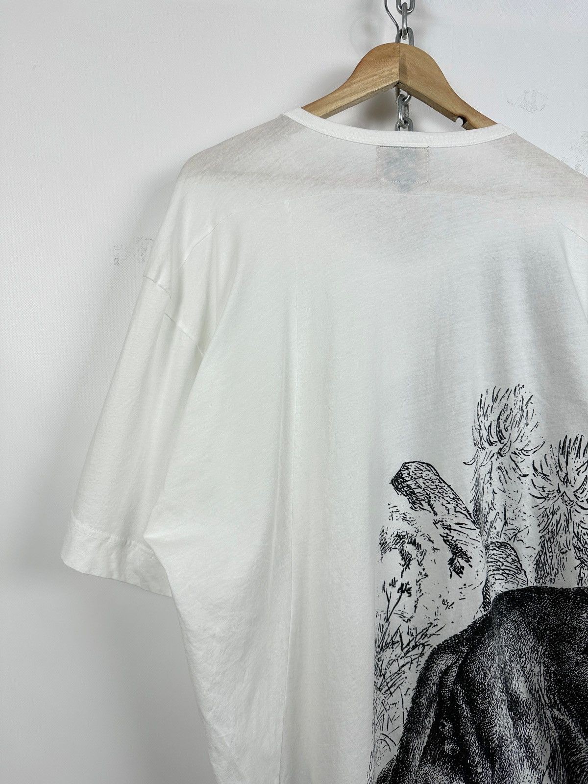 Vivienne Westwood Anglomania Graphic Lion Orb White T-Shirt Size OS
