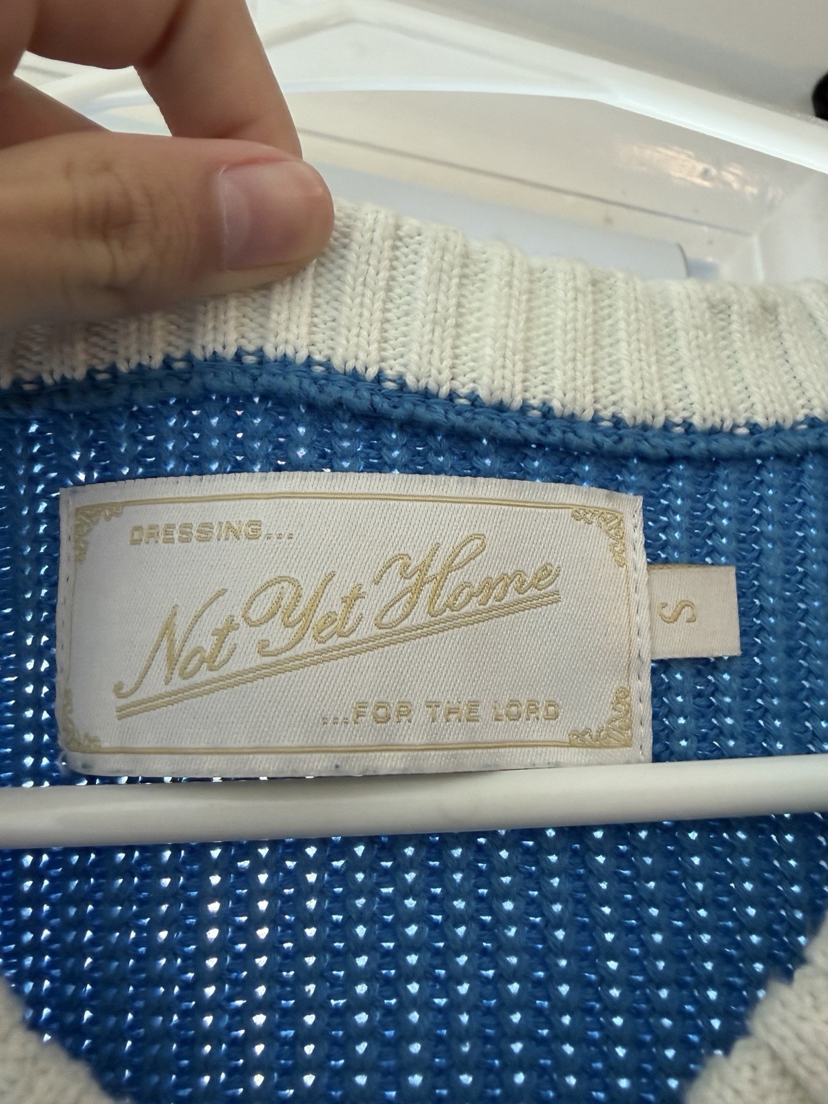 Forrest Frank X Not Yet Home Blue Knitted Jersey Christian Wear