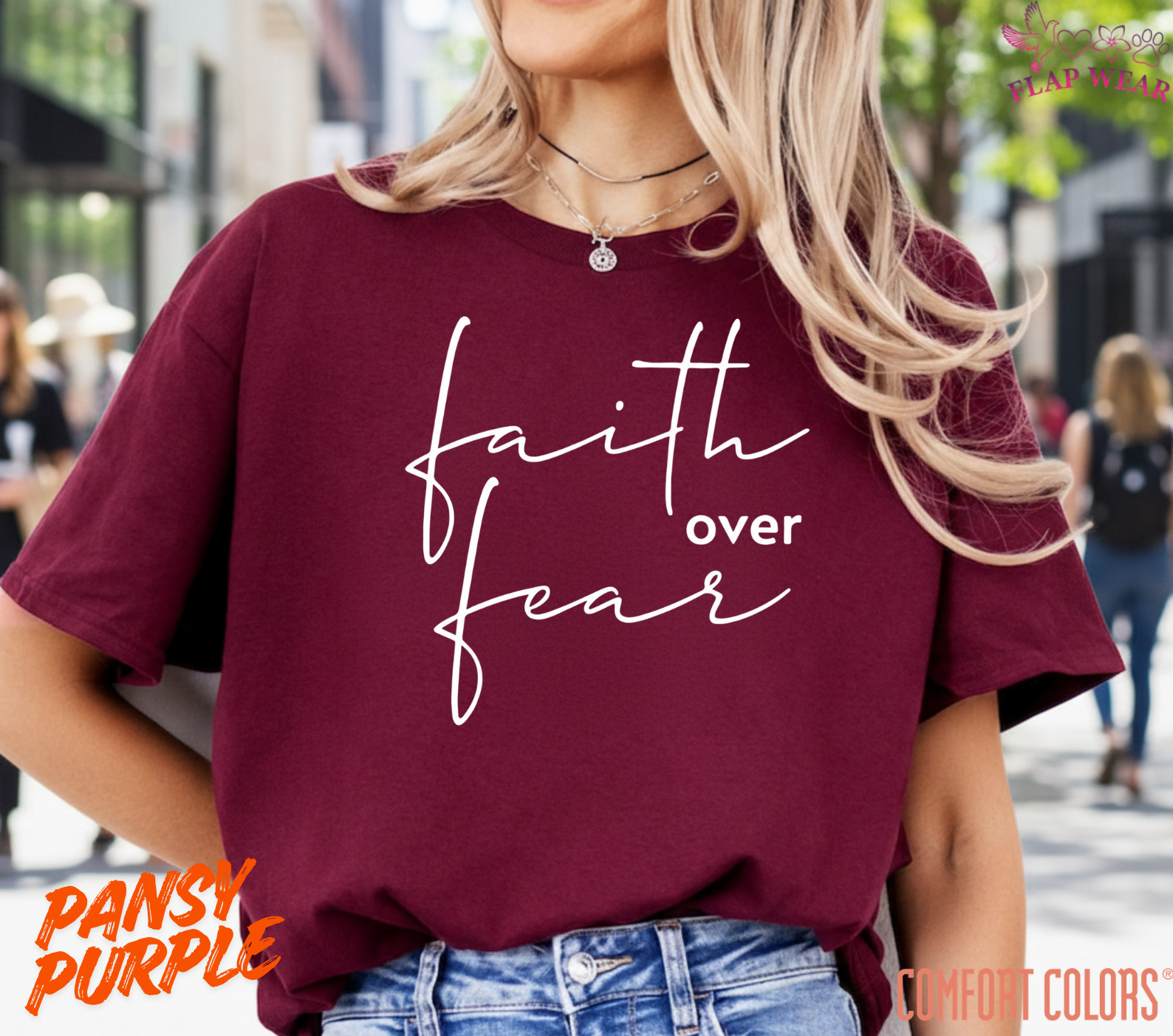 Unisex Faith Over Fear Christian T-Shirt, Men T shirt,Women T shirt Gift