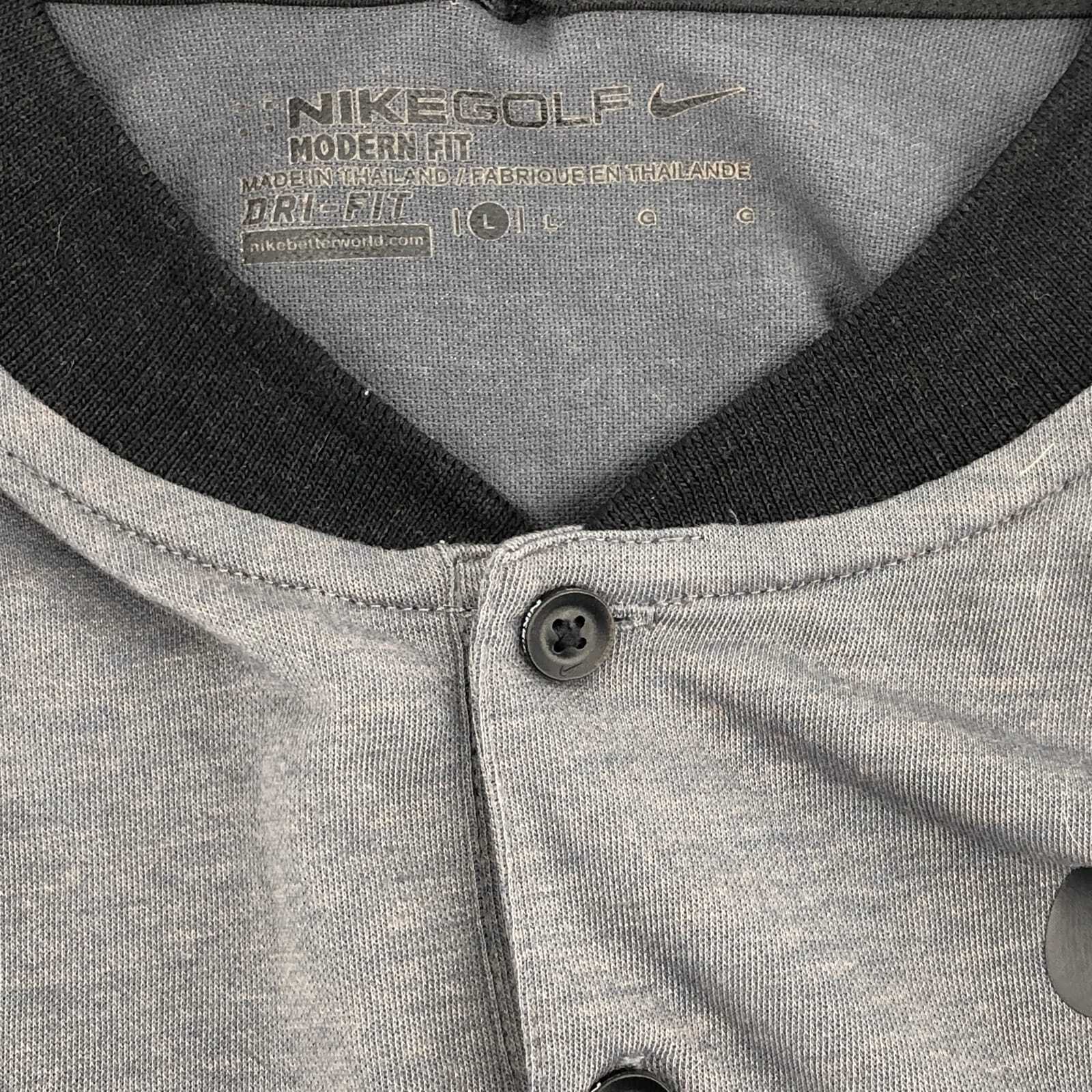 Nike Gray Lightweight Henley Shirt | Perfect for Any Occasion