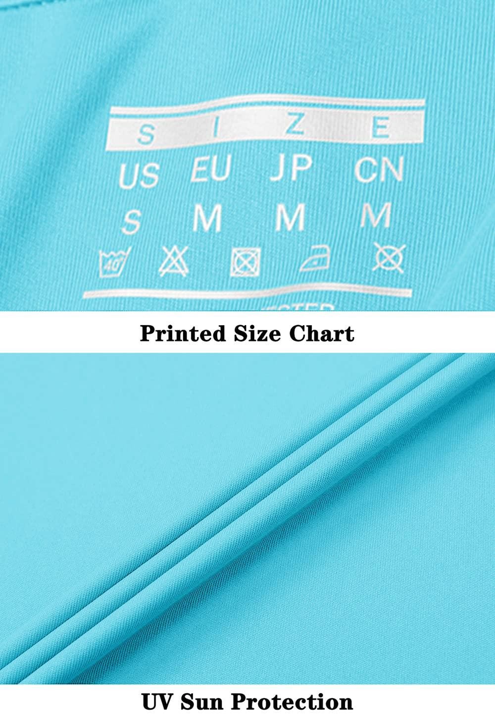 UPF50+ Men’s Sun Protection UV Shirts 1/4 Zip Long Sleeve Performance Golf Tops