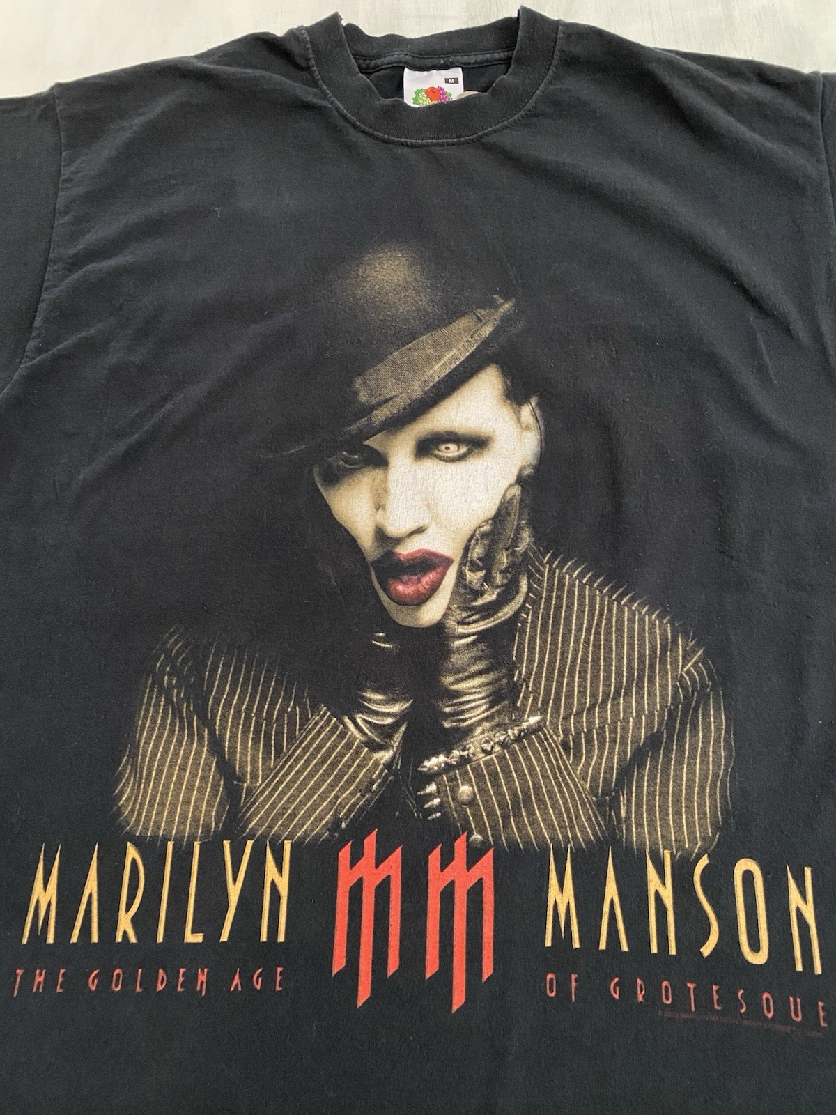 2003 Marilyn Manson Golden Age Of The Grotesque Tour Vintage T-Shirt | Size M