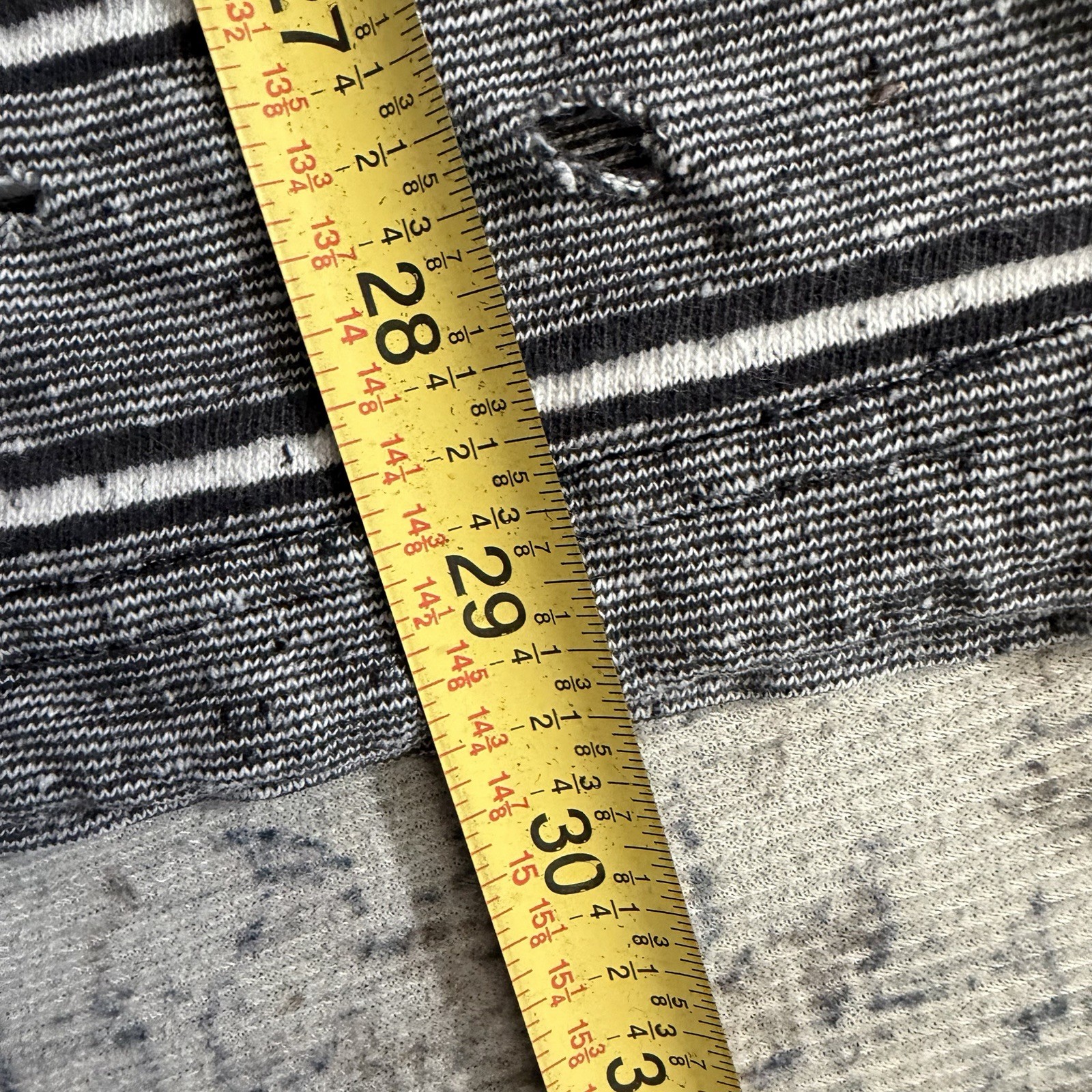 Vintage Guess Jeans Men’s Striped T Shirt Sz XL Black White Made In USA 90s