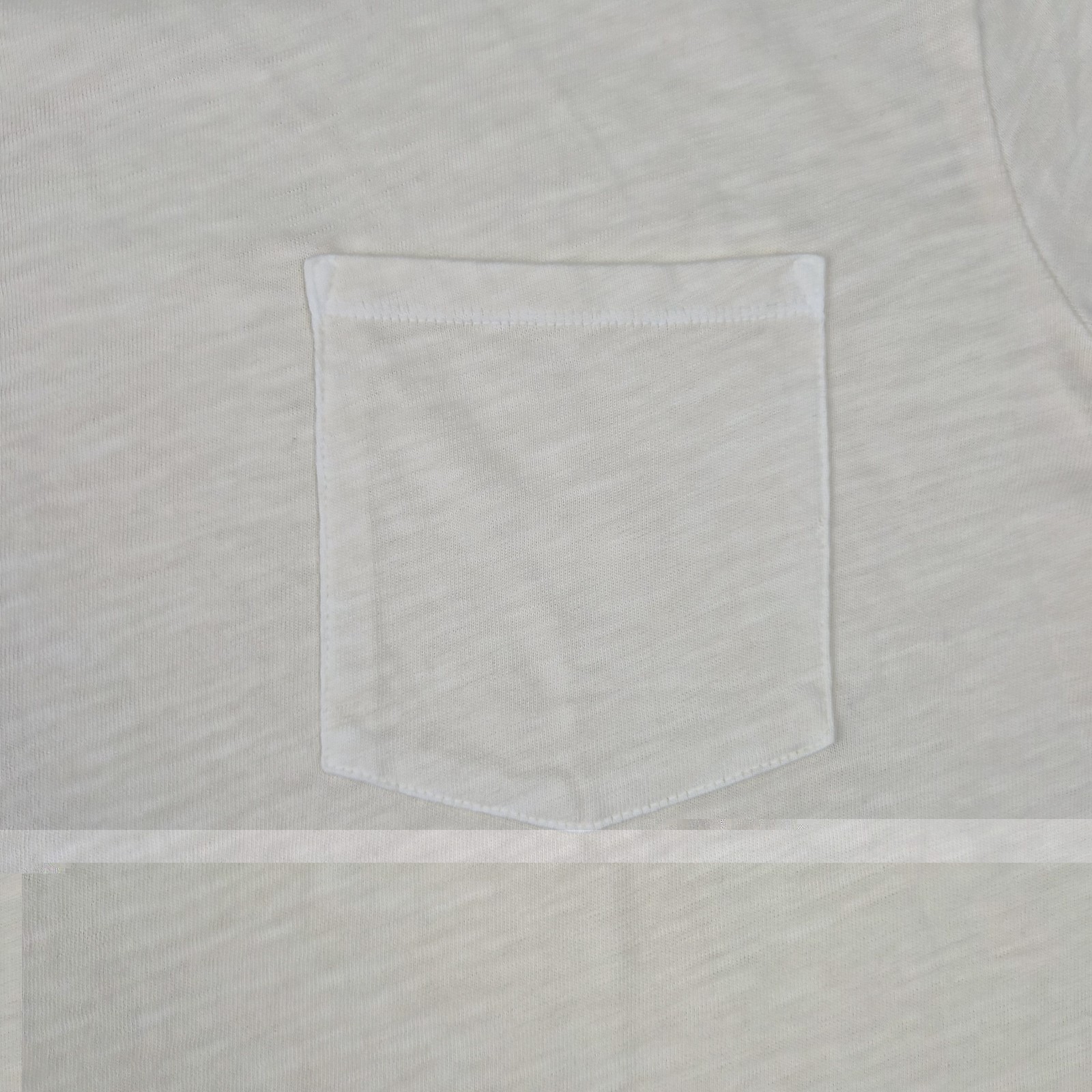 Marine Layer Tee Mens XXL Vintage Heavy Slub Pocket Antique Cream Short Sleeve