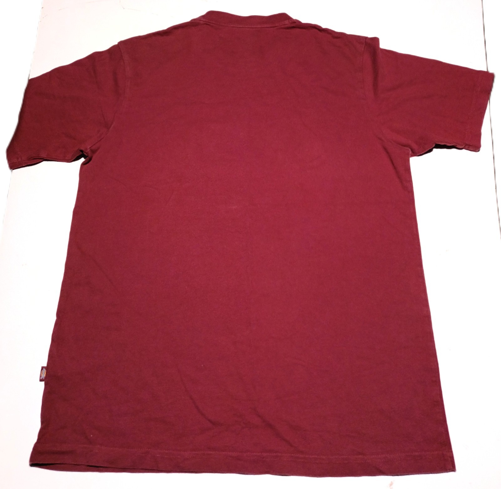 Dickies T-Shirt M Red Burgundy Classic Horseshoe Graphic Logo Cotton Tee Mens